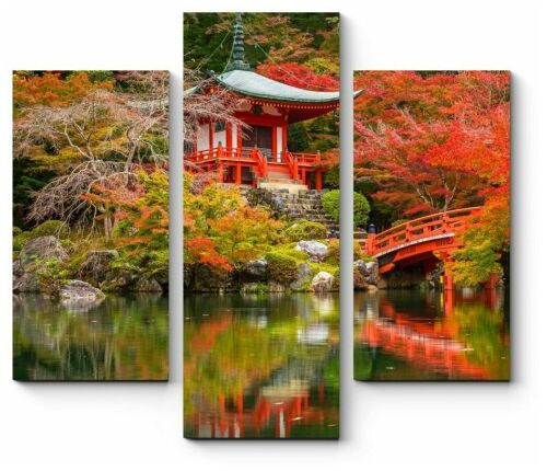 Модульная картина Гармония линий и цвета, Киото 190x171
